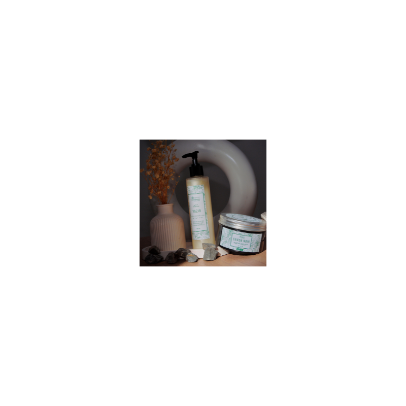 Pack Savon Noir Beldi et Shampoing Yazir