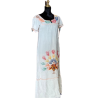 Robe marocaine brodeé/blanc