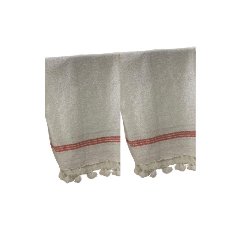 authentique plaid marocain en lin