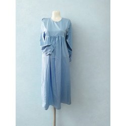 Robe longue fluide bleu ciel
