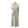 Gandoura moderne beige avec écharpe intégrée – Élégance et simplicité