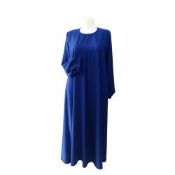 Gandoura fluide bleu royal – Élégance au quotidien