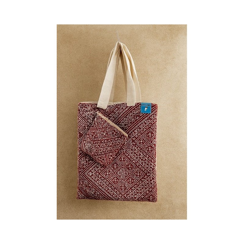 Tote Bag Traditionnel avec Pochette