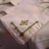 nappe artisanale est brodée
