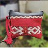 Pochette artisanale berbère en laine tissée