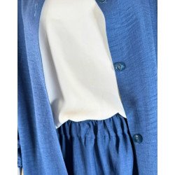 Ensemble deux pièces bleu denim – Élégance décontractée et confort au quotidien