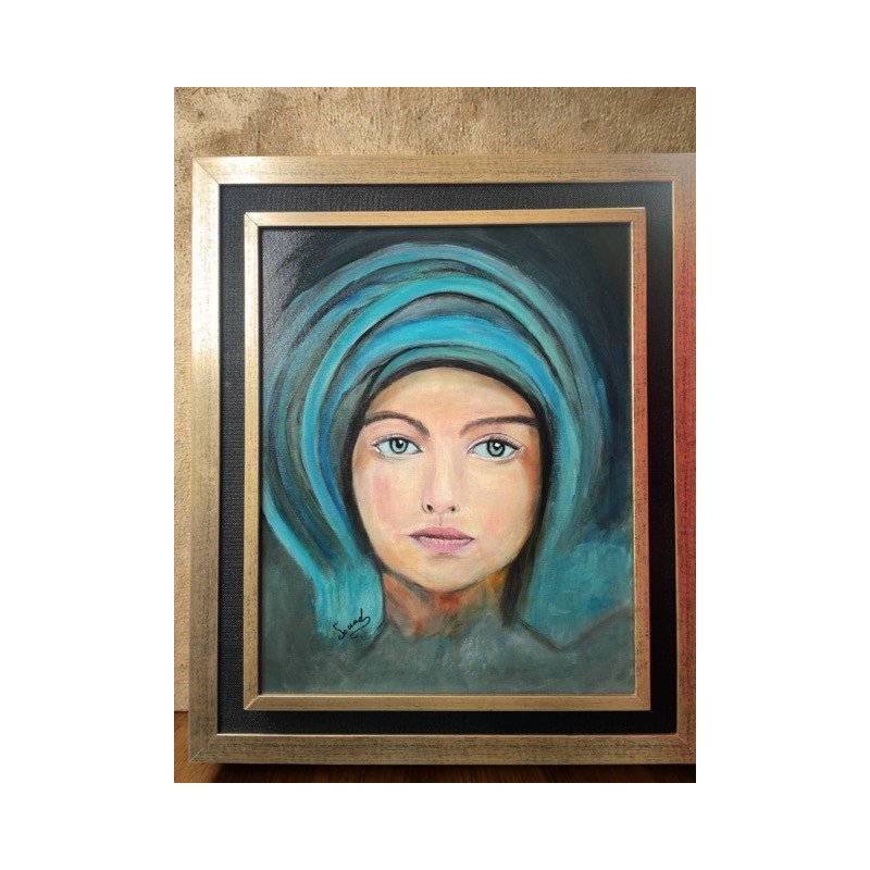 "Regard Intemporel" – Portrait artistique sur toile
