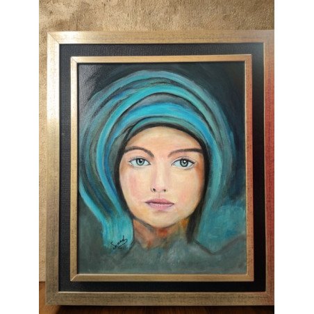 "Regard Intemporel" – Portrait artistique sur toile