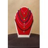 Ensemble de colliers en perles colorées – Argent plaqué or