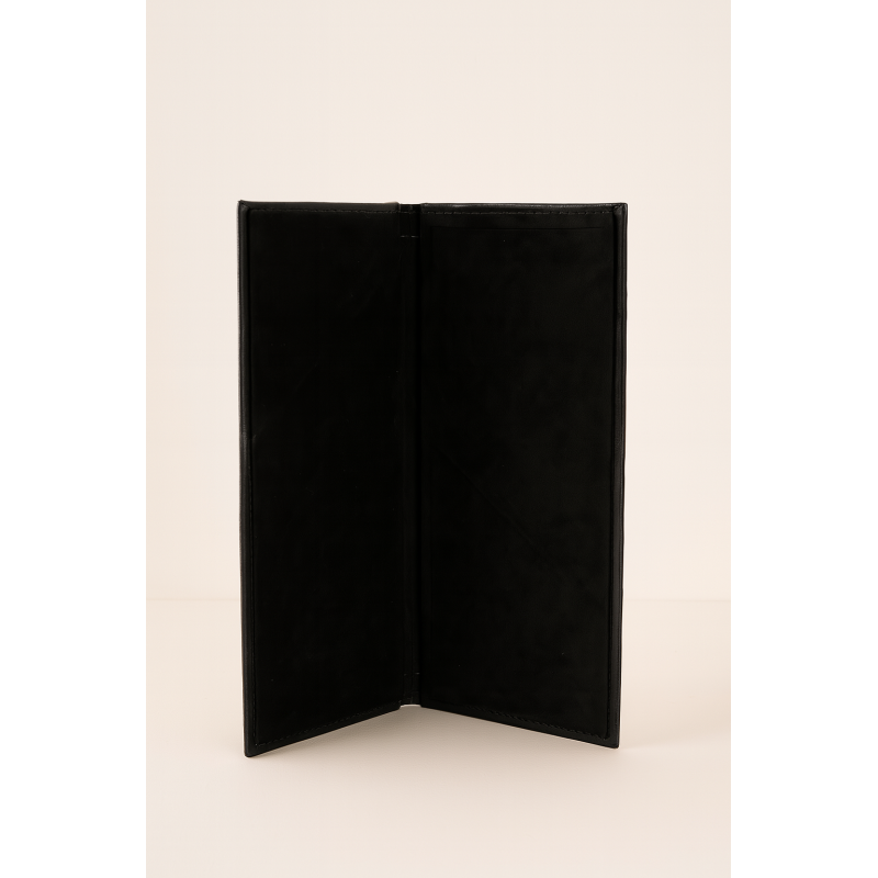 Porte-menu en cuir