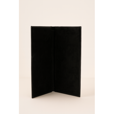 Porte-menu en cuir