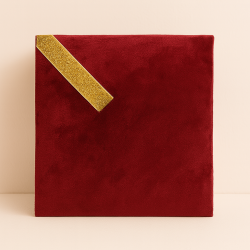 Boîte décorative en velours