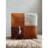 Boîte de rangement en cuir et peau