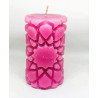 Bougie Pilier à Motifs Géométriques