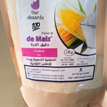 Farine de Maïs – 1kg – 100% naturelle