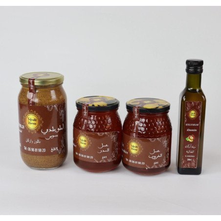 Miel Artisanal Marocain Premium - Collection Tofoukht N'oussm
