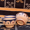 Bols en Céramique Artisanale – Motifs Berbères Peints à la Main