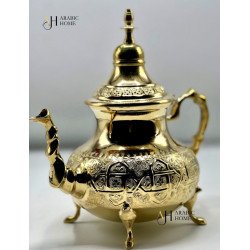 Théière Traditionnelle Marocaine Dorée