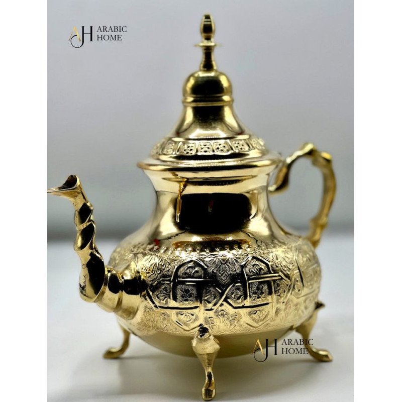Théière Traditionnelle Marocaine Dorée